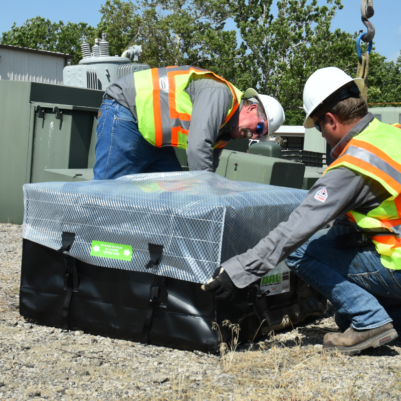 Andax Transformer Containment Bag™ for ETEL 50KVA Pole Mount